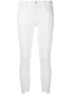 J Brand Pintuck Skinny Jeans - White