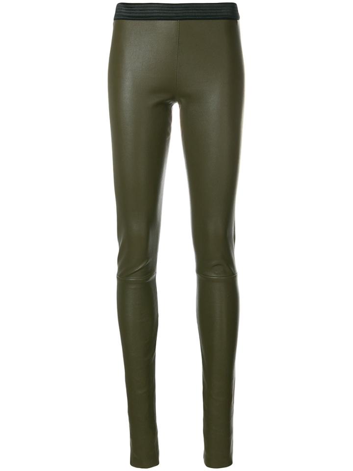 Drome Skinny High Waisted Trousers - Green