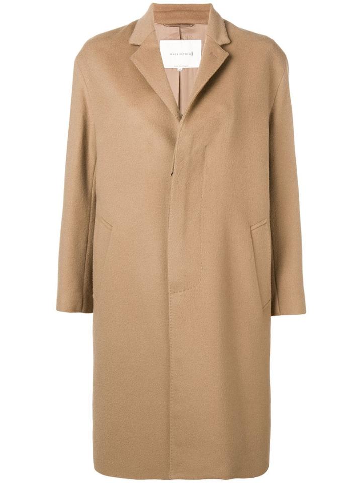 Mackintosh 0001 Oversized Single Breasted Coat - Neutrals