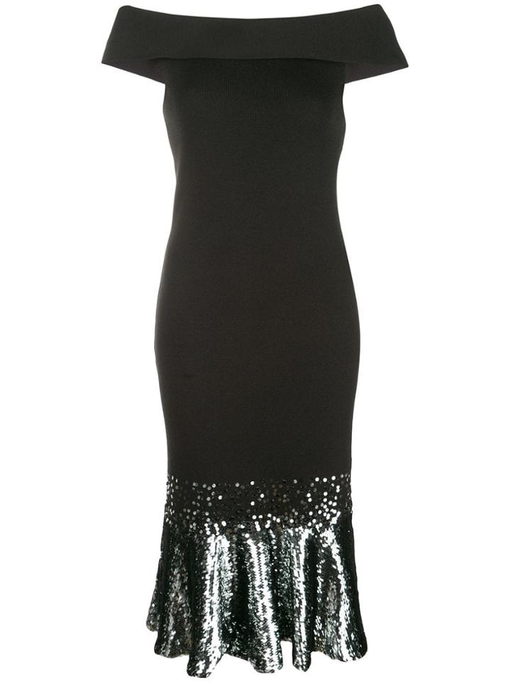 Sachin & Babi Fitted Midi Dress - Black