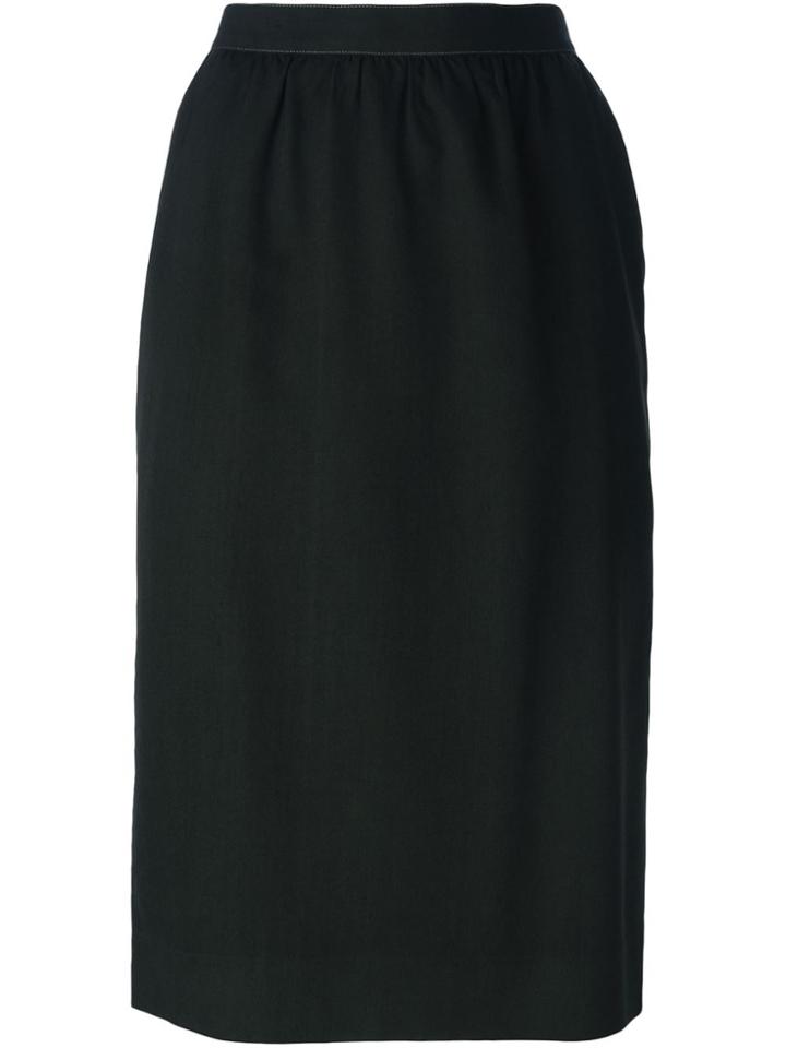 Guy Laroche Vintage Straight Fit Skirt - Green