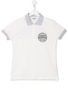 Moschino Kids Logo Polo Shirt, Boy's, Size: 14 Yrs, White