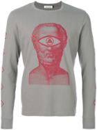 Undercover Long-sleeved Print T-shirt - Grey