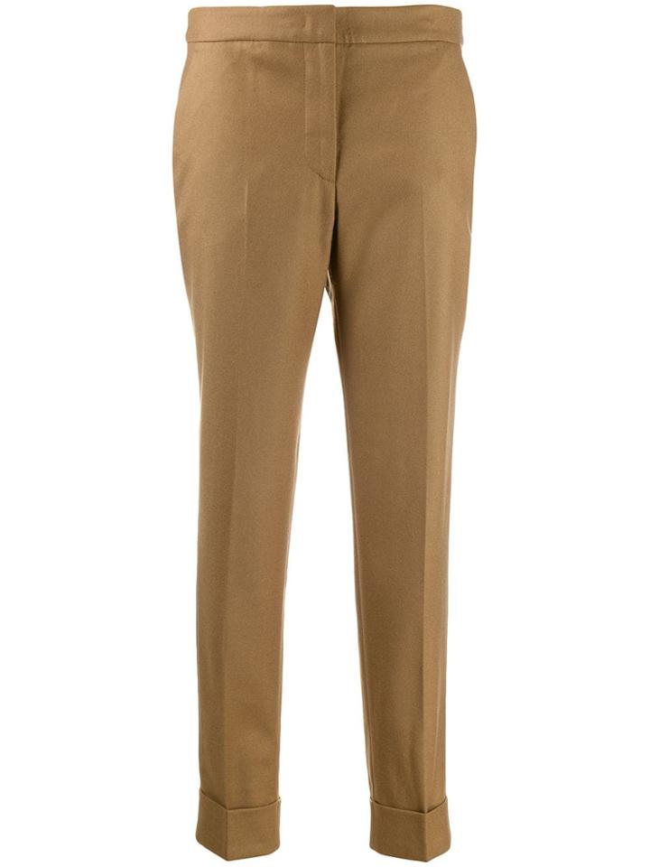Pt01 High Waisted Trousers - Brown