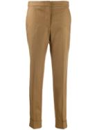 Pt01 High Waisted Trousers - Brown