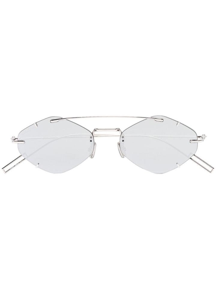 Dior Eyewear Inclusion Geometric Sunglasses - Grey