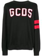 Gcds Logo Printed Sweater - Black