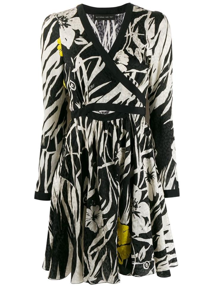 Etro Tropical Cut-out Dress - Black