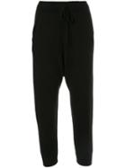 Nili Lotan Cashmere Cropped Track Pants - Black
