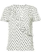 Altuzarra - 'el Dorado' Cherry-print Blouse - Women - Silk - 38, White, Silk