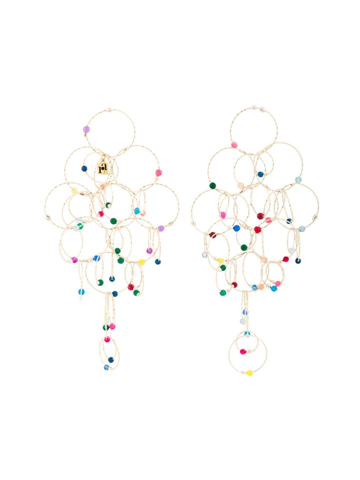 Rosantica Luce Hoop Earrings - Metallic