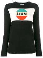 Bella Freud - Lion Stripe Intarsia Jumper - Women - Wool - L, Black, Wool