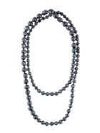 Chanel Vintage Double Faux Pearl Necklace, Women's, Grey