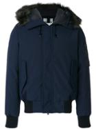 Kenzo - Hooded Jacket - Men - Feather Down/polyester/racoon Fur/duck Feathers - S, Blue, Feather Down/polyester/racoon Fur/duck Feathers