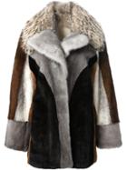 Liska 'andrea' Coat, Women's, Size: Small, Brown, Mink Fur/racoon Fur