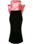 Rasario Bow-embellished Midi Dress - Pink