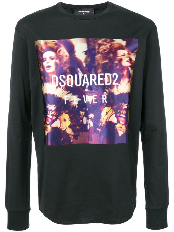 Dsquared2 Fever Photo Print Sweatshirt - Black