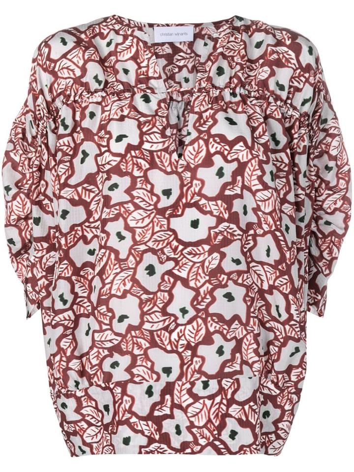 Christian Wijnants Tansu Printed Blouse - Neutrals