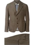Al Duca D'aosta 1902 Two Piece Suit, Men's, Size: 50, Brown, Cotton/linen/flax