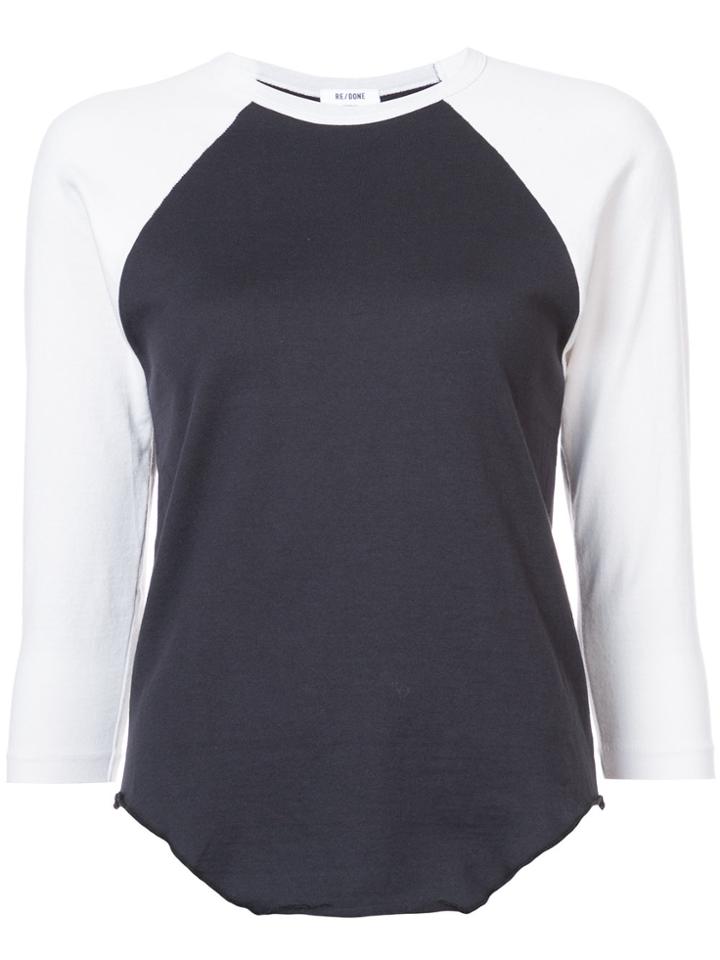 Re/done Longsleeved Baseball T-shirt - Black