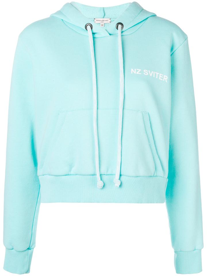 Natasha Zinko Printed Drawstring Hoodie - Green