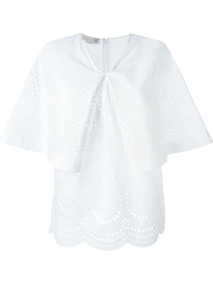 Stella Mccartney Perforated Layered Top