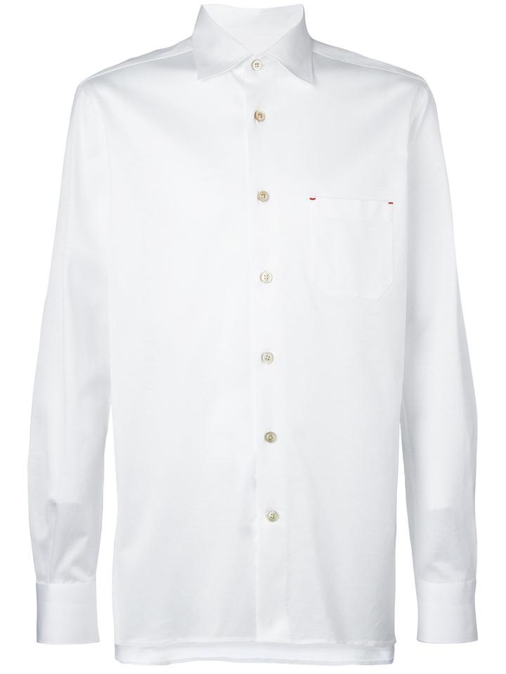 Kiton - Button-up Shirt - Men - Cotton - 43, White, Cotton