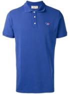 Maison Kitsuné Slim-fit Polo Shirt, Men's, Size: Large, Blue, Cotton