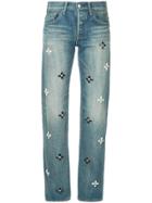 Tu Es Mon Trésor Bijoux Flower Jeans - Blue