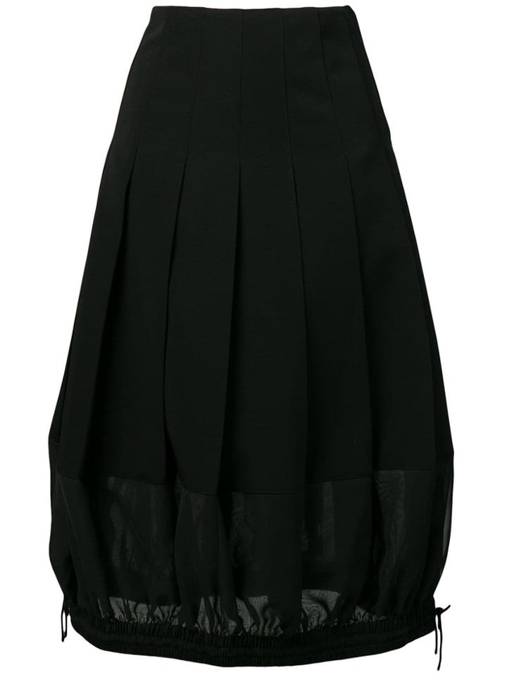 Comme Des Garçons Noir Kei Ninomiya Drawstring Hem Dress - Black
