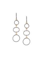 Melissa Joy Manning Three Circle Drop Earrings