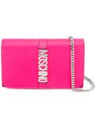 Moschino Letters Clutch - Pink & Purple
