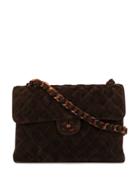 Chanel Pre-owned Quilted Cc Plastic Single Chain Shoulder Bag - Brown