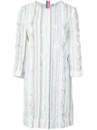 Thom Browne Crewneck 3/4 Sleeve Mini Dreshort Sleeve In Multi Yarn