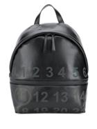 Maison Margiela Logo Embellished Backpack - Black