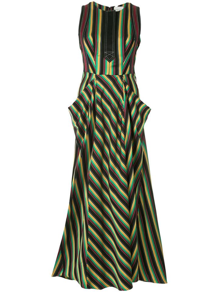 3.1 Phillip Lim Striped Midi Dress - Multicolour