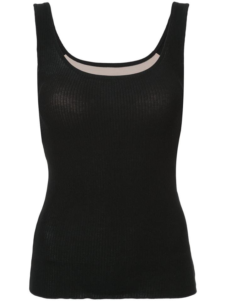 H Beauty & Youth Scoop Neck Vest - Black