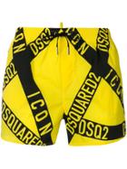 Dsquared2 Icon Swim Shorts - Yellow