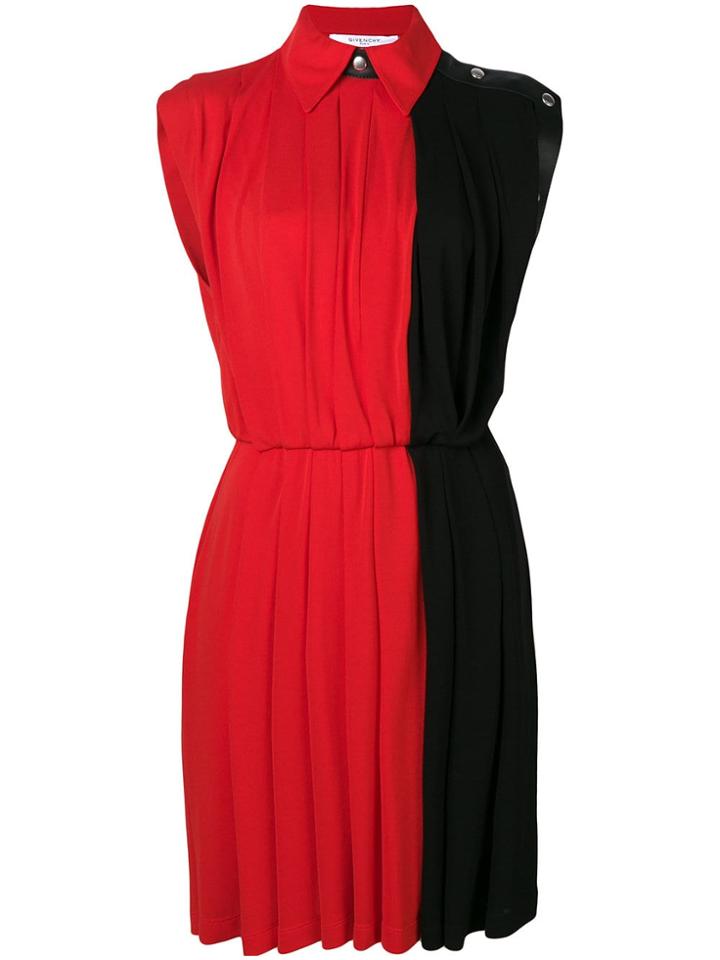 Givenchy Panelled Shirt Dress - Red