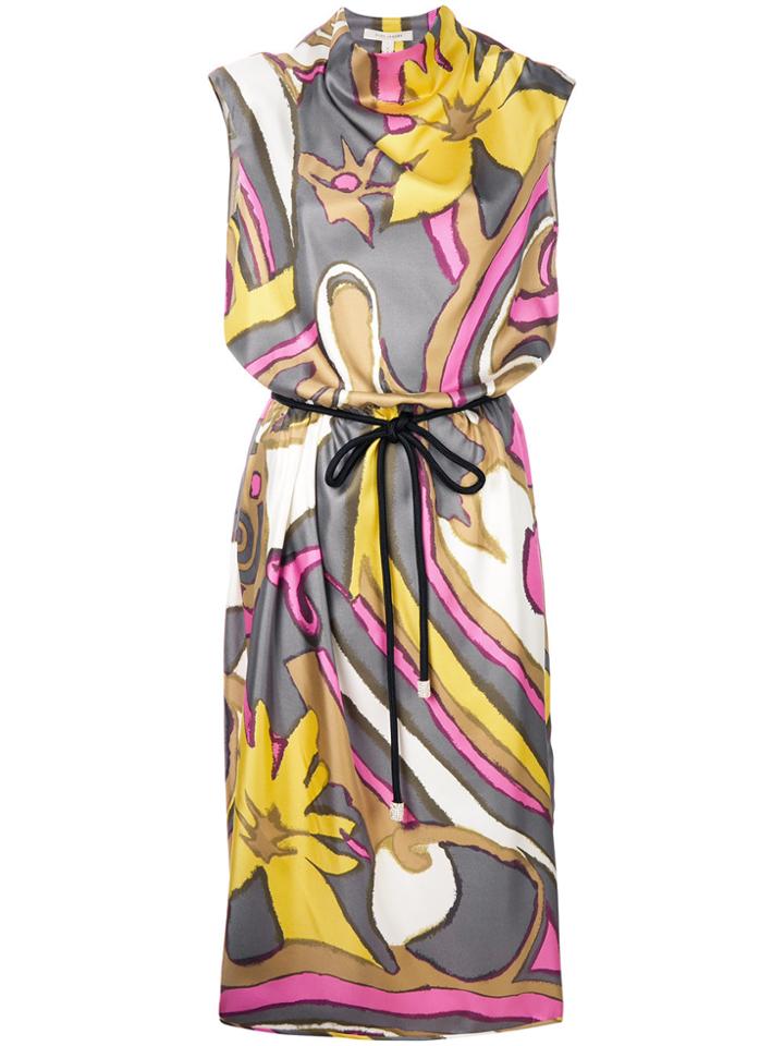 Marc Jacobs Printed Tie Waist Dress - Multicolour