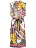 Marc Jacobs Printed Tie Waist Dress - Multicolour