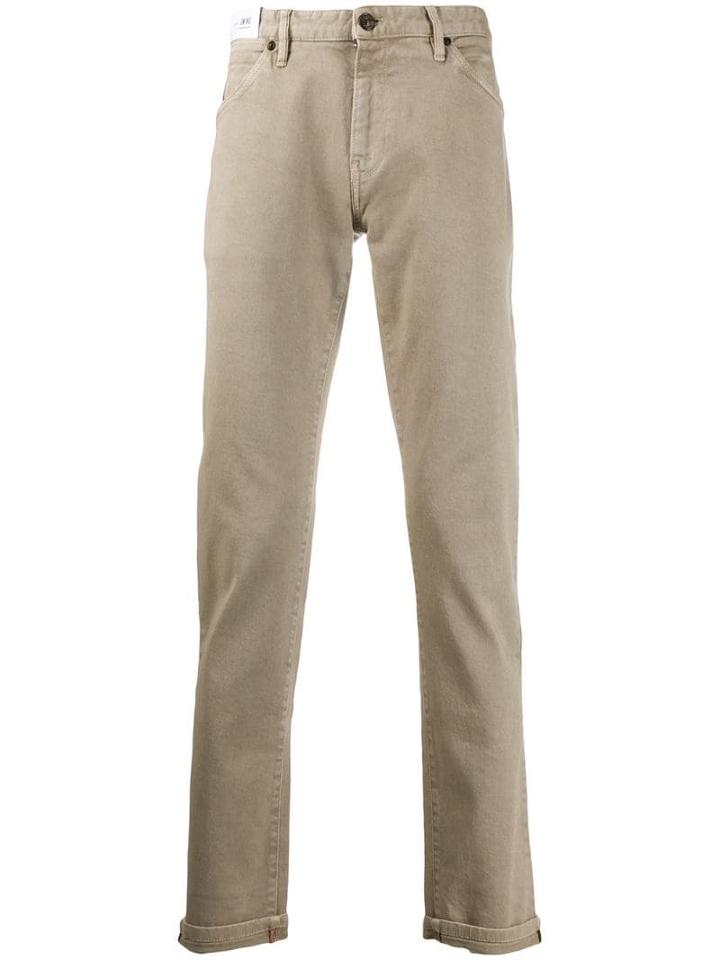 Pt05 Classic Straight Leg Chinos - Neutrals