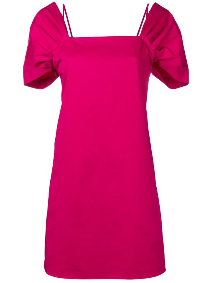 Theory Puff Sleeve Mini Dress - Pink