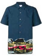 Ps Paul Smith Landscape Shirt - Blue