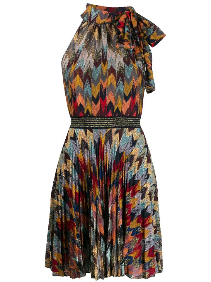 Missoni Crochet-knit Halterneck Mini Dress - Neutrals