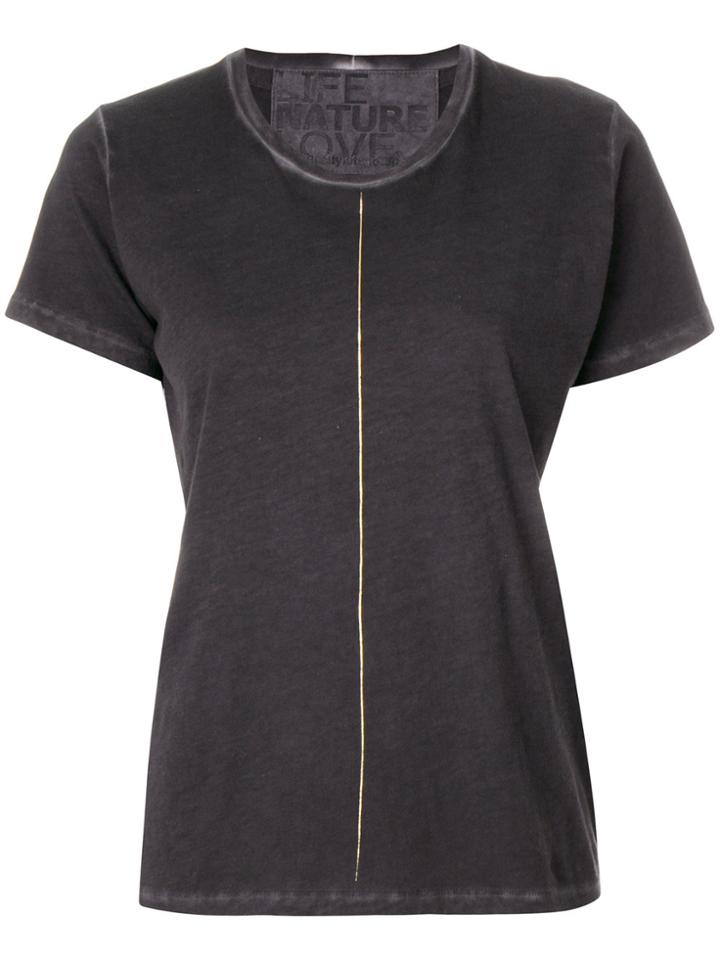 Freecity Contrast Stripe T-shirt - Black