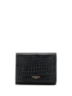 Givenchy Crocodile-embossed Gv3 Wallet - Black