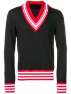 Maison Margiela Deconstructed V-neck Sweater - Black