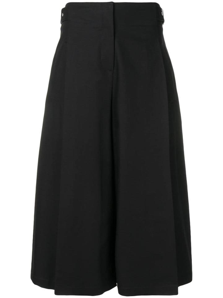 Jil Sander Navy Wide Pleat Detailed Trousers - Blue