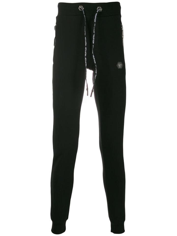Philipp Plein Stretch Fit Track Pants - Black